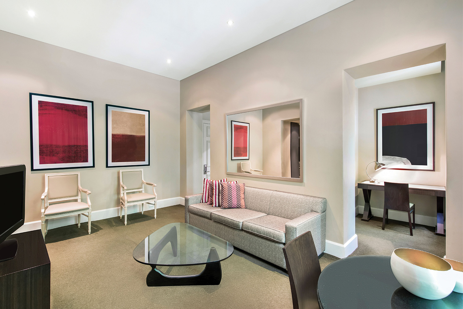 adina apartment hotel adelaide two bedroom lounge room 04 2018