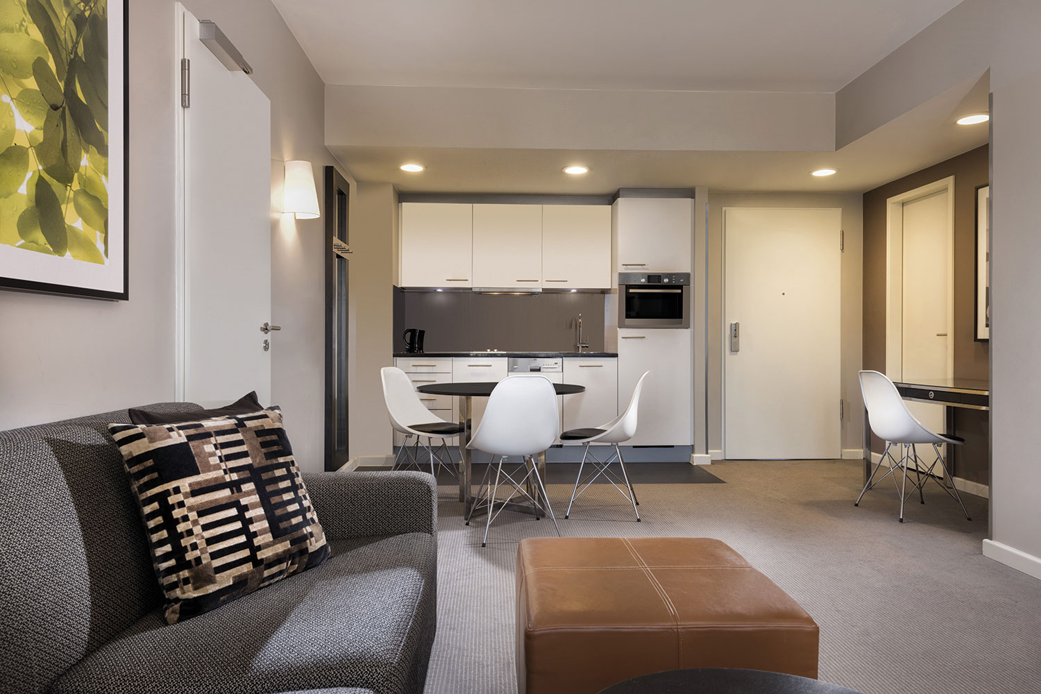 adina apartment hotel hamburg michel one bedroom apartment lounge room and kitchen 2017