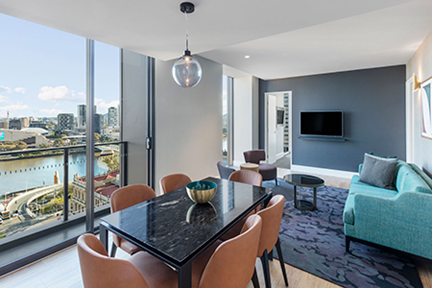 adina apartment hotel brisbane two bedroom premier room lounge room 02 2018