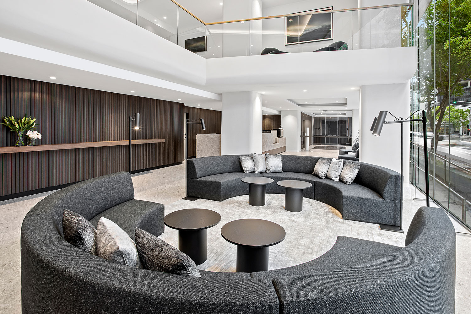 adina apartment hotel melbourne southbank lobby 02 2020