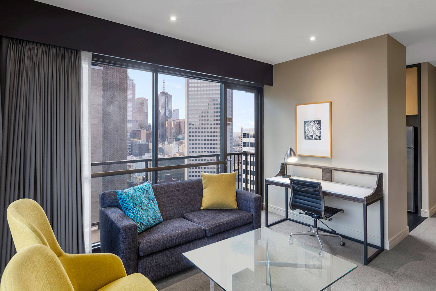 adina apartment hotel melbourne one bedroom apartment alcove lounge room 2017