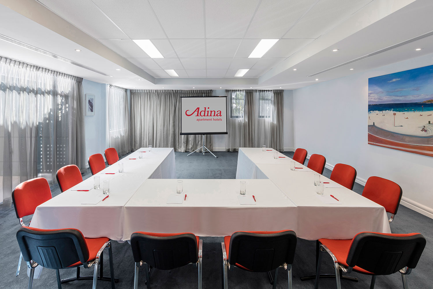 adina apartment hotel coogee sydney conference room u shape 02 2016