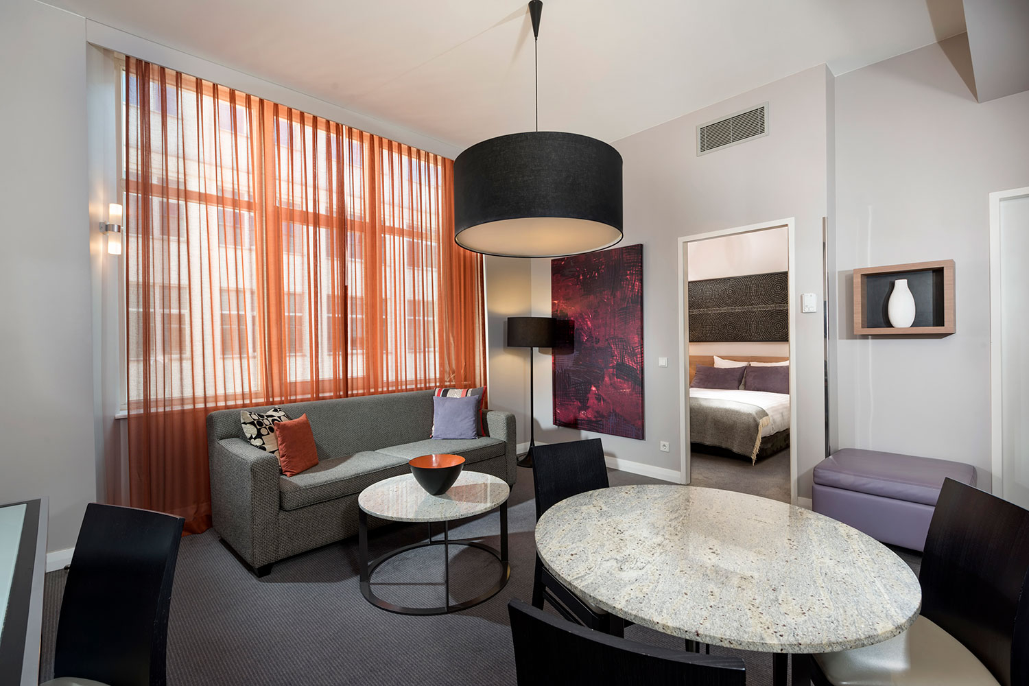 adina apartment hotel berlin checkpoint charlie one bedroom apartment livingroom 1