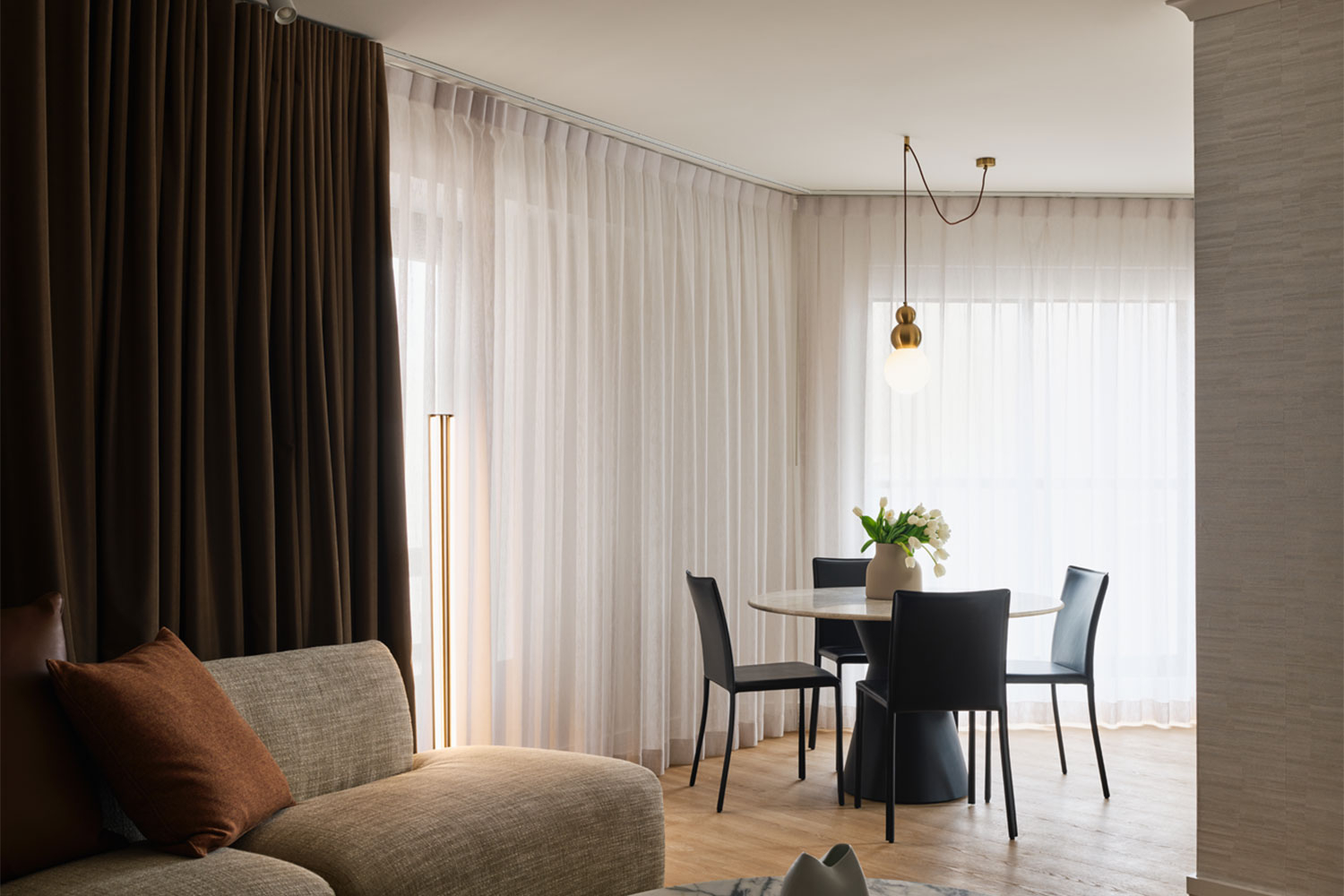 adina town hall one bedroom living room prototype 01 2024