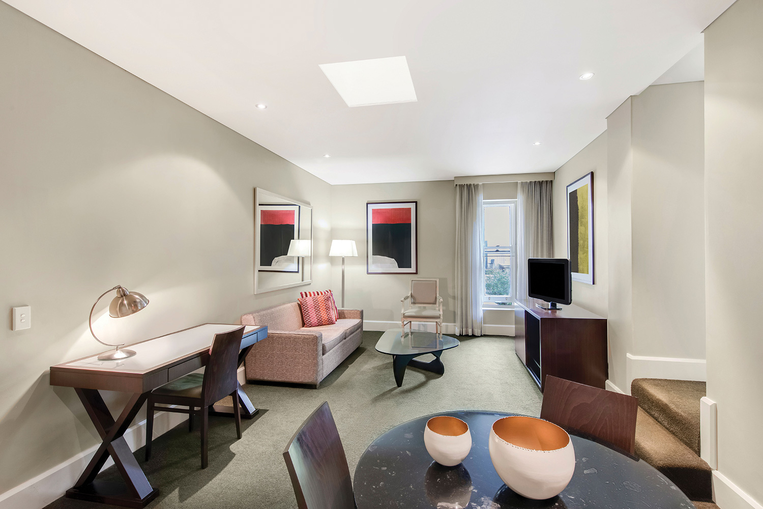 adina apartment hotel adelaide one bedroom lounge room 03 2018