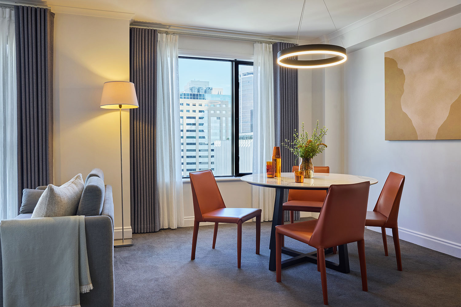 adina citylife auckland premiere one bed apartment dining styled 2026 1