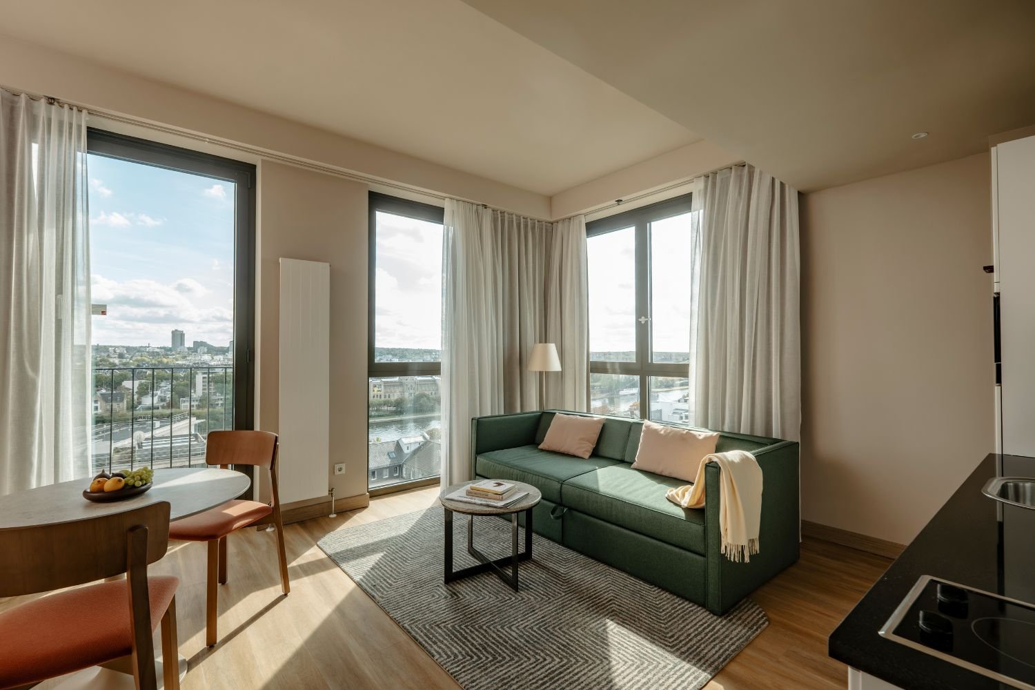 adina frankfurt neue oper one bedroom corner living 1