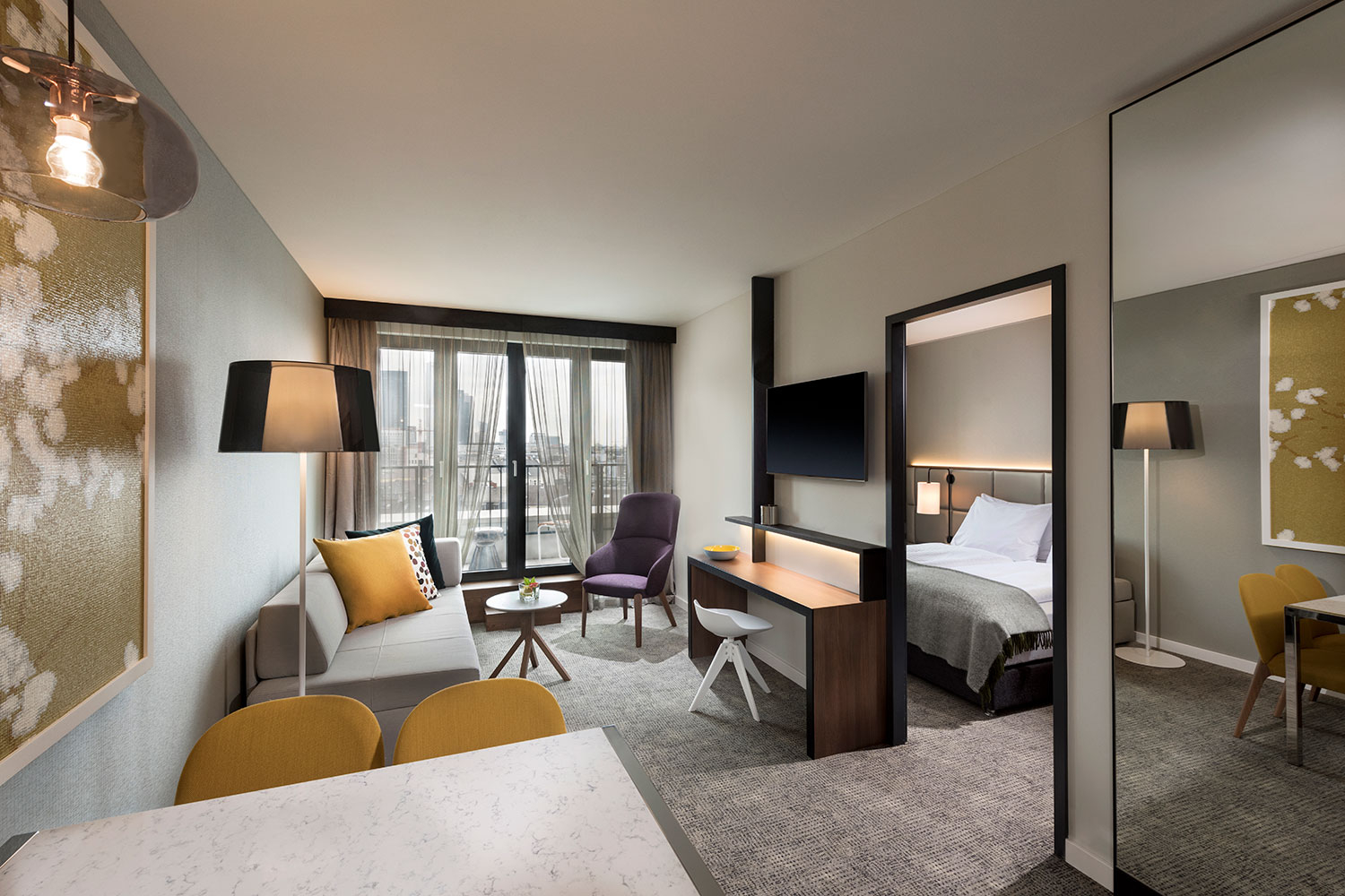 adina apartment hotel frankfurt one bedroom apartment lounge room 2017