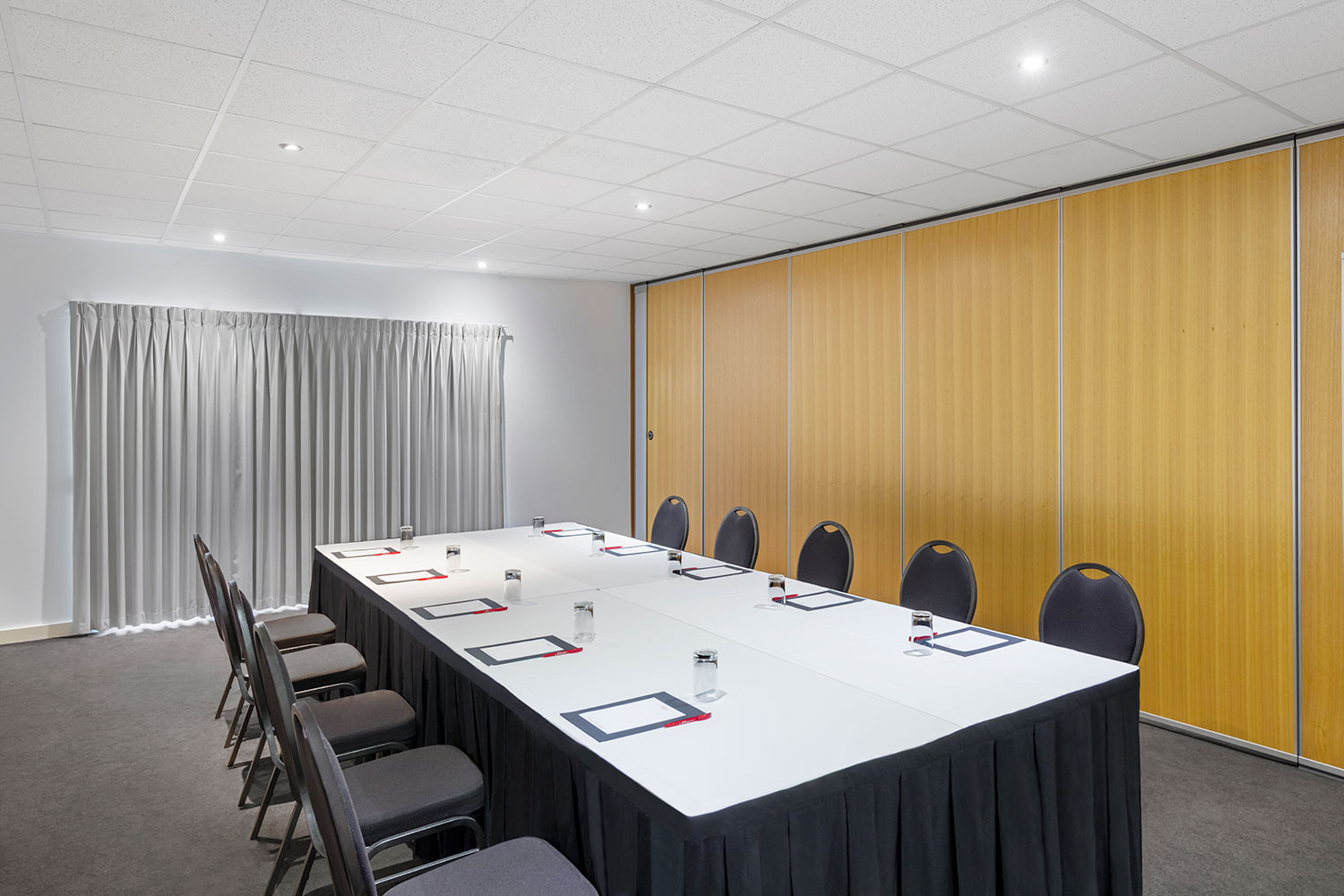 adina apartment hotel perth barrack plaza conference room boardroom setup 02 2016